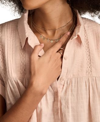 Women's Collared Peplum Tunic Top