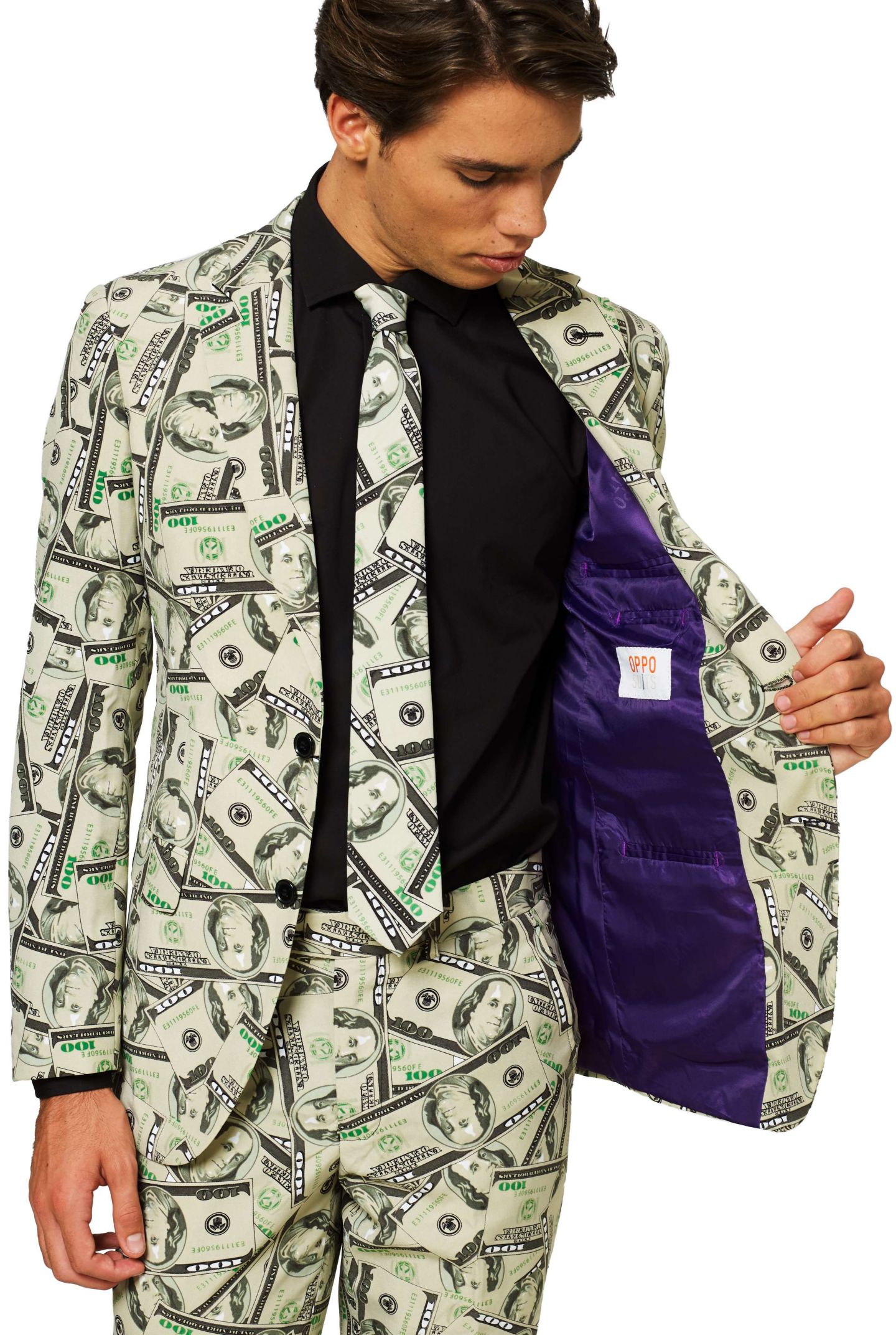 Мужские брюки OppoSuits Party Funny Crazy Prom Suit Costume - Testival - Comes With Includes Blazer, Pants and Tie, цвет: Разноцветный — фото 6