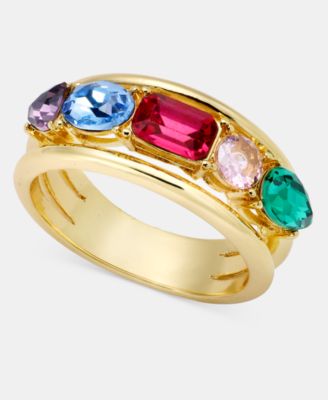 On 34th - Multicolor Crystal Band Ring