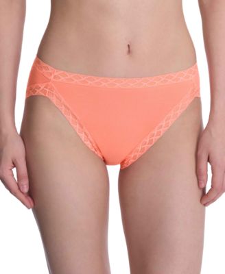 Bliss Lace-Trim Cotton French-Cut Brief Underwear 152058