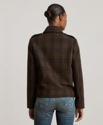 Women's Short Double-Breasted Wool Coat