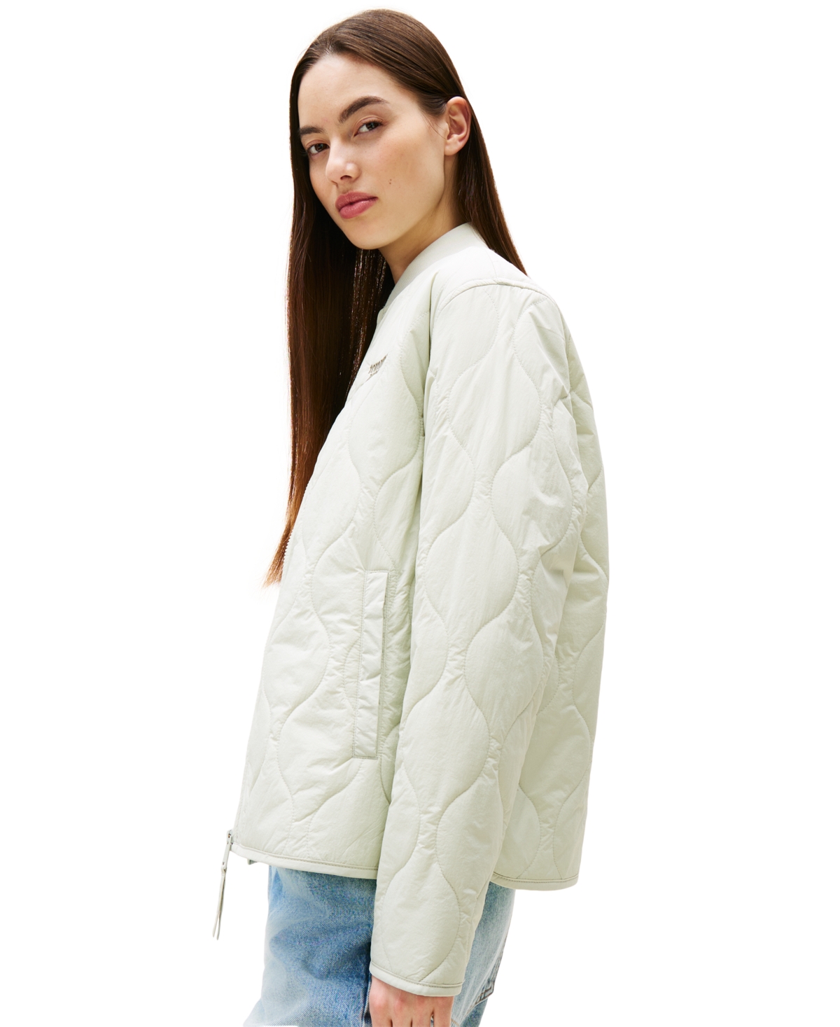 Tommy Jeans Onion Quilted Jacket In White