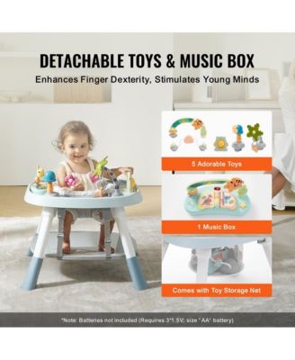 Kids Activity Center Interactive Play Center Table with Toys Music Songs