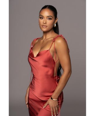 Women's Irresistible Satin Maxi Dress