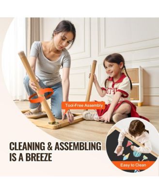 Kids Sensory Table Double-Sided Activity Table Indoor Outdoor Play