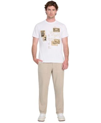 Men's Basic Japanese Stamp T-Shirt