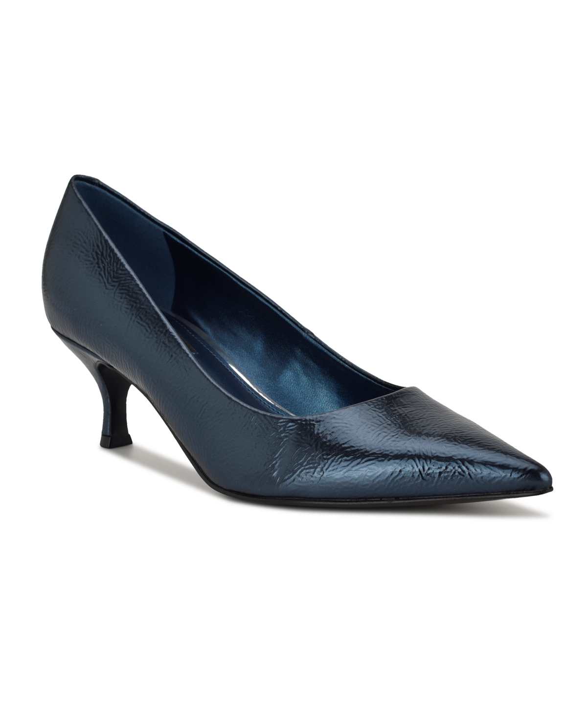 Women's Sisko Tapered Kitten Heel Pumps - Teal Metallic