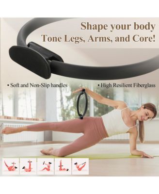 Pilates Box for Reformer – Durable PU Leather, Anti-Slip, Includes Pilates Ring