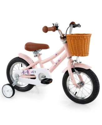 12 Inch Kids Bike with Adjustable Seat and Front Basket