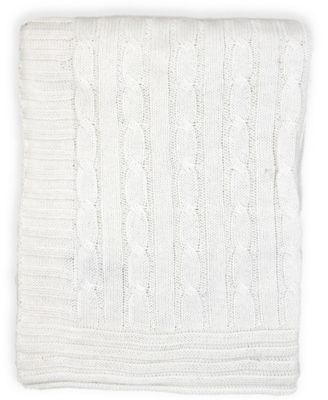 Baby Mode Signature Baby Boys and Girls All Cotton Cable Knit Blanket
