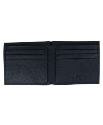 Классический кожаный бумажник двойного сложения TRAFALGAR из натуральной кожи Pierce Pebble Grain