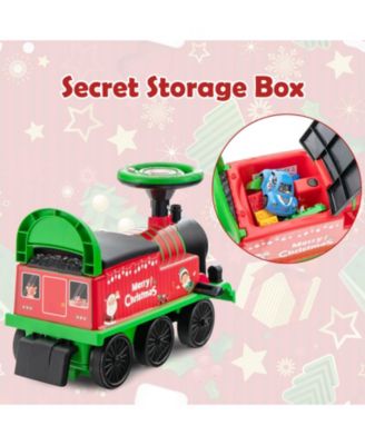 6V Electric Kids Ride On Car Toy Train with 16 Pieces Tracks