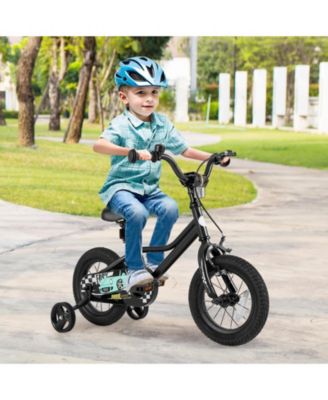 12-18 Inch Kids Bike Adjustable for 3-8 Years Old with Low-Step Frame