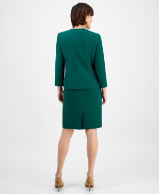 Women's Pencil Skirt Suit Set, Regular & Petite