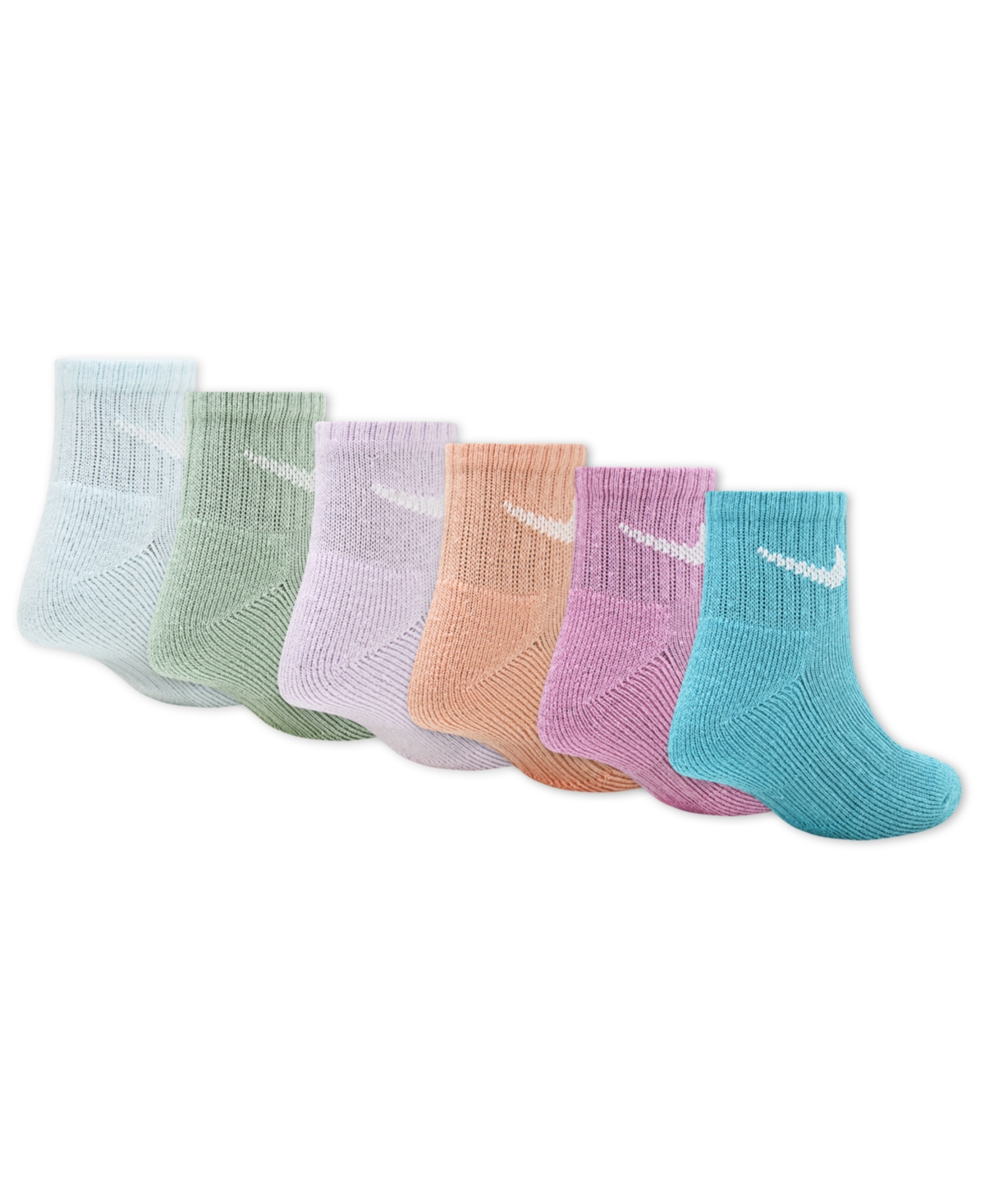 Nike Little Kids' 6-pk. Ankle Socks In Multi