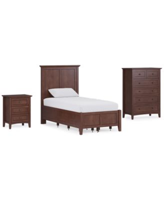 Hedworth Twin 3-Pc. Set (Bed, Chest & Nightstand)