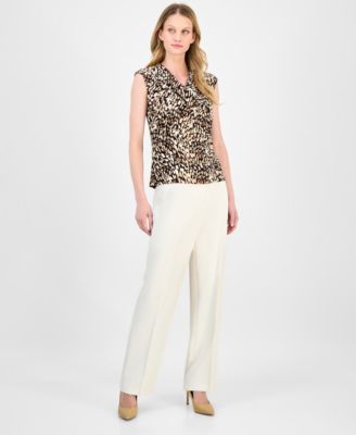 Women's Sleeveless Cowlneck Top