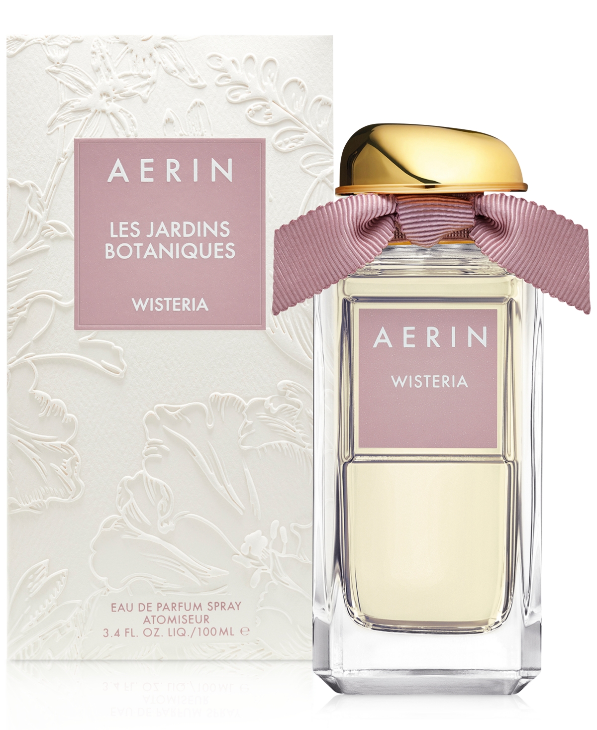 Aerin Les Jardins Botaniques Wisteria Eau De Parfum Spray, 3.4 Oz. In Transparent