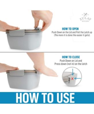 Leak Proof Salad Dressing Container To Go With Smart Lock Design