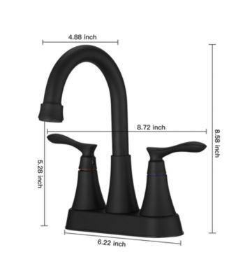4 in. Centerset 2-Handle High-Arc Bathroom Faucet