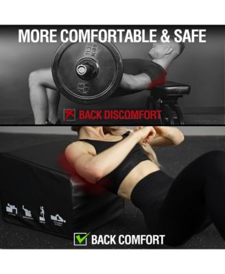 Hip Thrust Bench, Hip Thrust Machine at Home for Glute Bridge, Multi-Functional Hip Thrust Box with Non-Slip, Glute Workout Equipment, 700LB Load Capacity, Core & Ab Strength Training