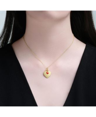 Modern Pendant Necklace with Cubic Zirconia