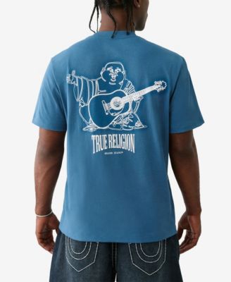 Men's Short Sleeve Vintage Puff Buddha T-Shirt