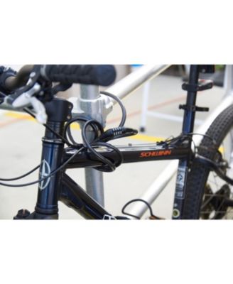 5 Ft Bike Lock Cable with Preset Combination, Vinyl Covered Security Cable for Outdoor Use