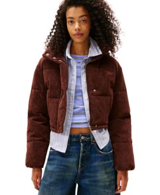 Tommy Jeans - Women's Corduroy Cropped Puffer Jacket