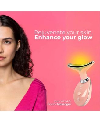 LED Glow Set – 7-in-1 LED Light Therapy Face Mask + 7-in-1 LED Face & Neck Sculpting Wand