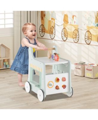 Kids 2-in-1 Walker with Storage and Ice Creams for 1+ Years Old