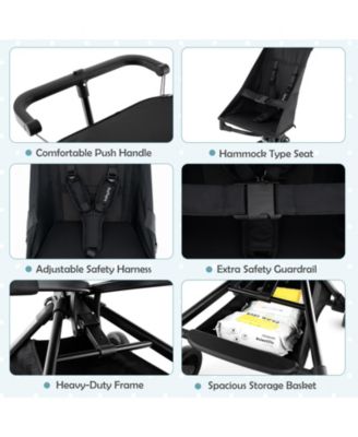 Toddler Lightweight Stroller Compact & Airplane-Friendly Travel Stroller w/ Canopy