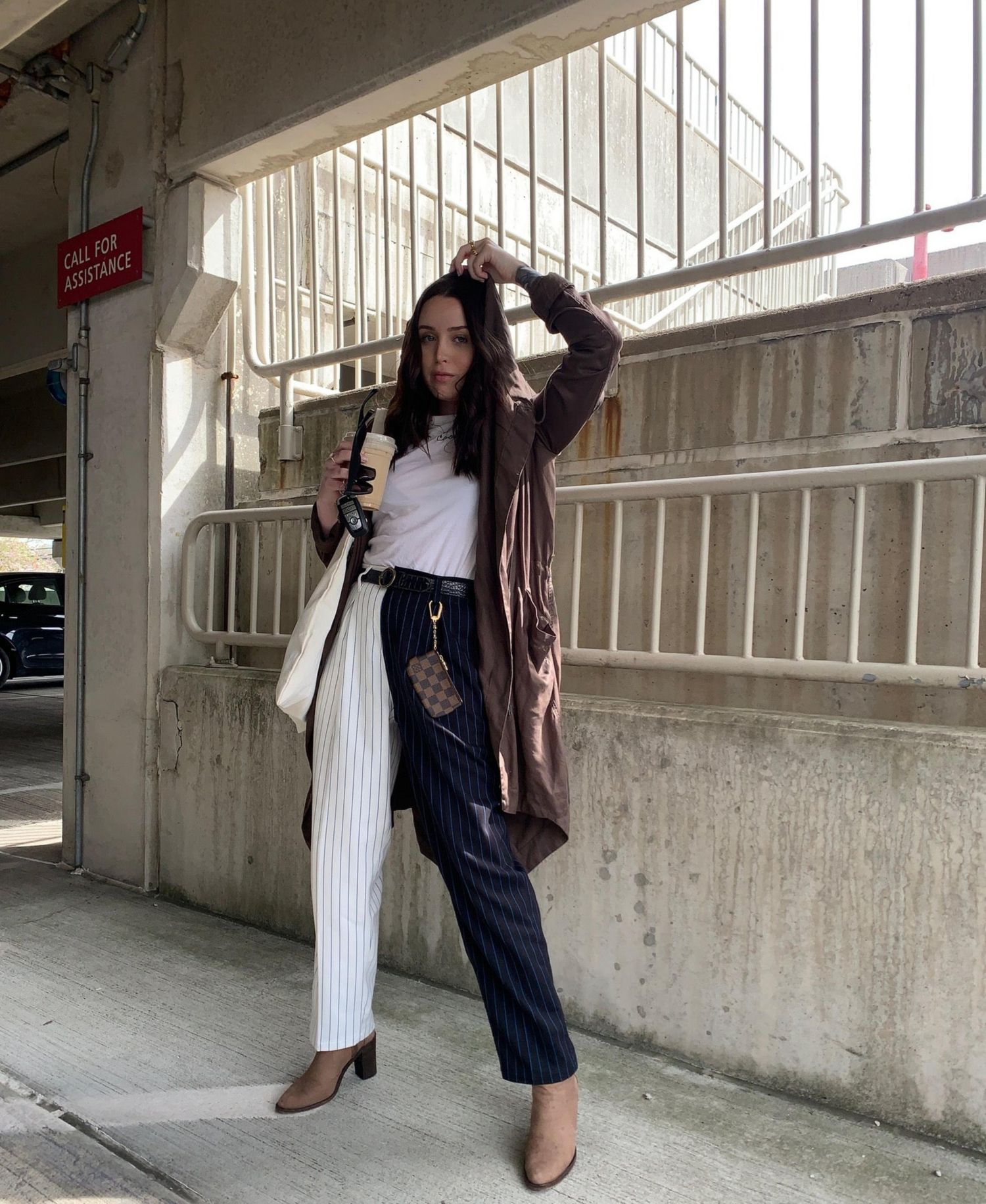 Women's Happy Hour Mix Fabric Trousers