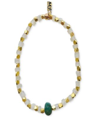 MINU Jewels - Moonstone & Amazonite Stretch Bracelet