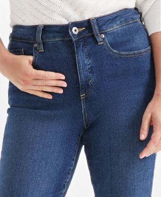 Women's High Rise Straight-Leg Jeans, Regular, Short and Long Lengths, Created for Macy's
