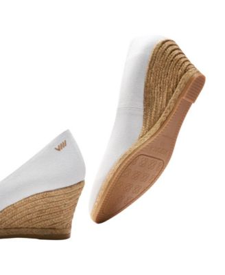 Roses Limited Edition Canvas V Cut Espadrille Wedges