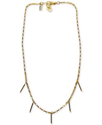 MINU Jewels - Gold-Tone Bar Charm Statement Necklace, 16" + 1" extender