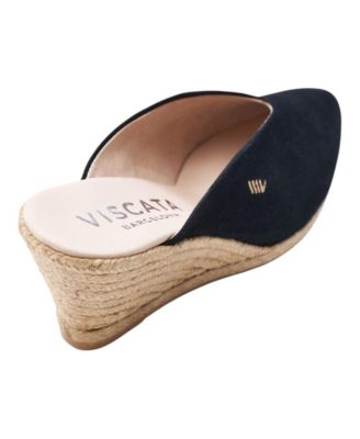 Truja Suede Espadrille Mule Wedges