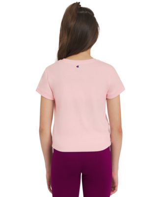 Big Girls Logo Graphic Tie-Front T-Shirt