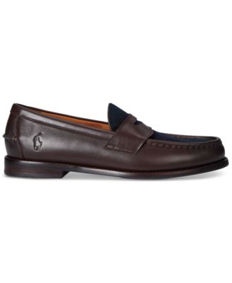 Men's Alston Leather & Plaid Wool Penny Loafers