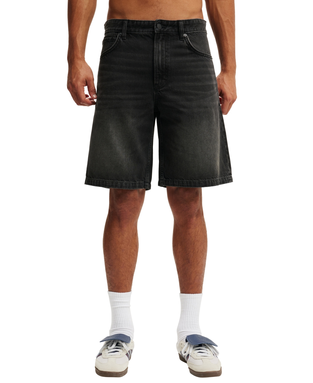 Men's Baggy Denim Shorts - Revolve black