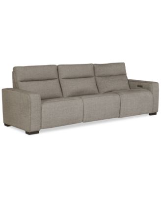 Miren 3-Pc. Fabric Sectional with 3 Power Headrest Recliners, Exclusively at Macy's