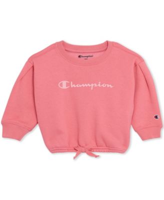 Baby Girls 2-Piece Long Sleeve Crew Sweatshirt and Joggers Set