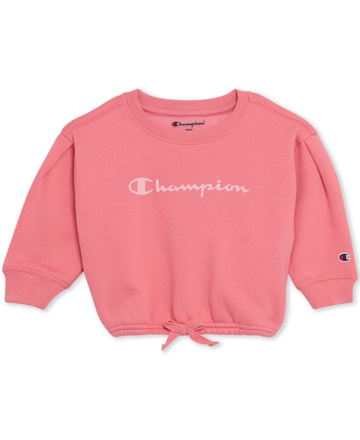 Champion Baby Girls 2-piece Long Sleeve Crew Sweatshirt And Joggers Set In Pink