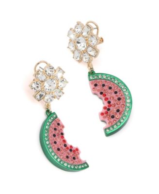 Серьги-капли с арбузом на заднем дворе из искусственного камня Betsey Johnson