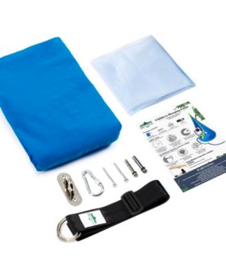 Cotton Kids Pod Swing Seat Blue Pink and Blue,Sensory Swing for Indoor and Outdoor