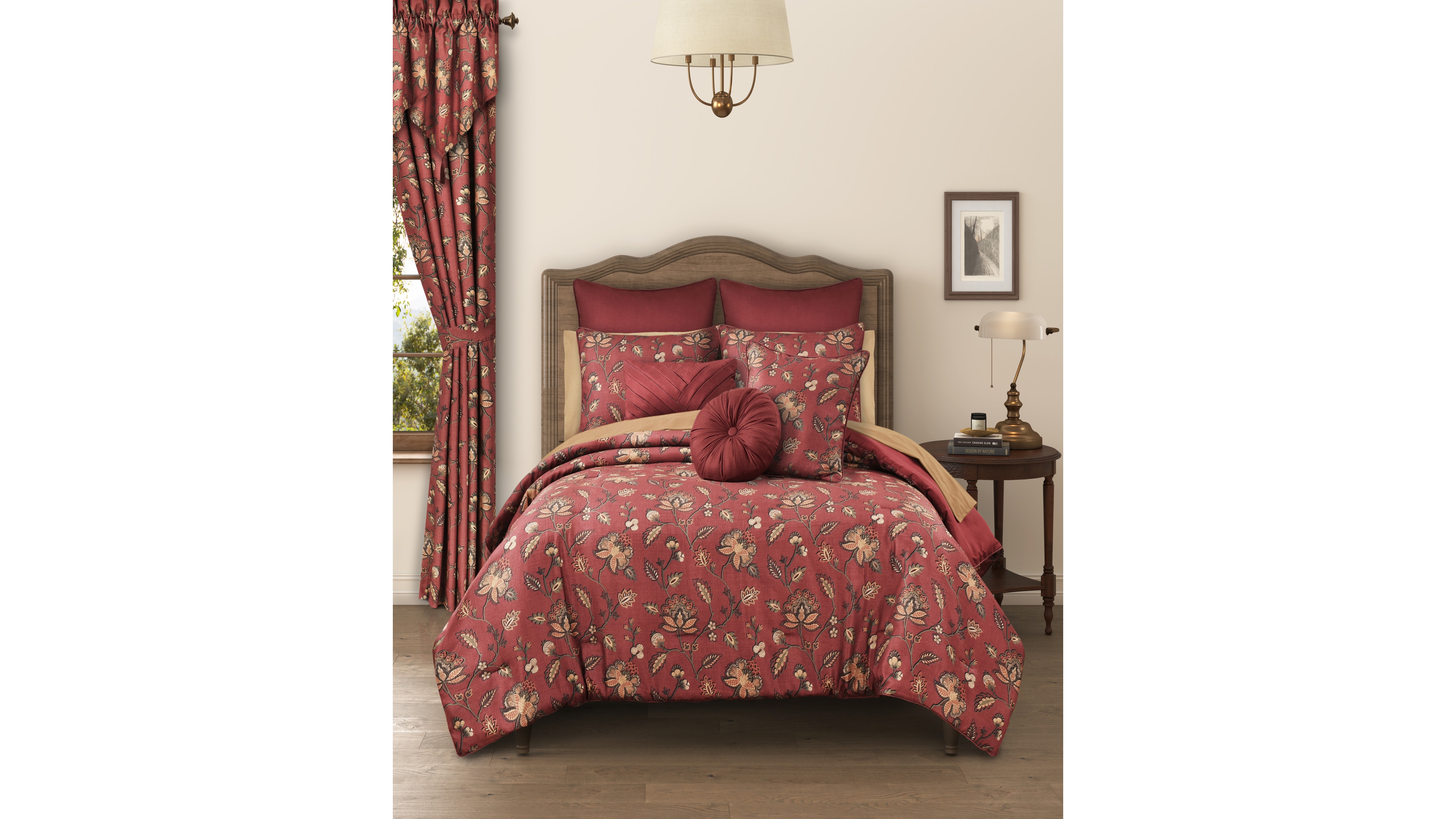 Royal Court Bari Jacobean 3-Pc. Comforter Set, Full/Queen