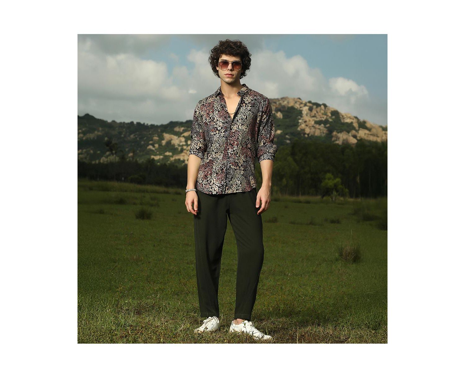 Men's Multicolour Regal Foliage Shirt