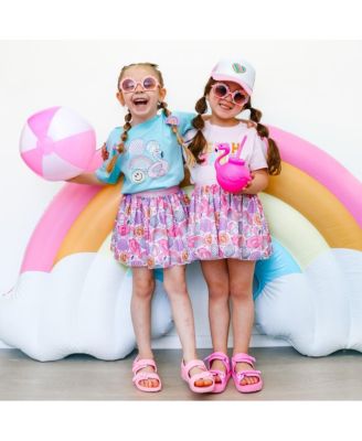 Baby Girls Beach Babe Patch Short Sleeve T-Shirt