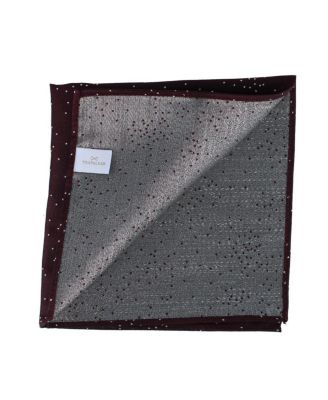 Men's Mystere Metallic Star Light 12 x 12 Silk Pocket Square